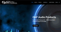 Desktop Screenshot of oapaudio.com